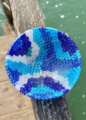 Bol - Verre de Murano - Centre de table Murrina 15 cm