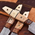 Keukenmes - Chefs knife - Gevouwen staal ,essenhout en