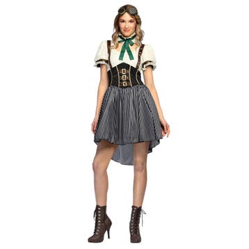 Steampunk Kostuum Dames, Verzenden, Nieuw