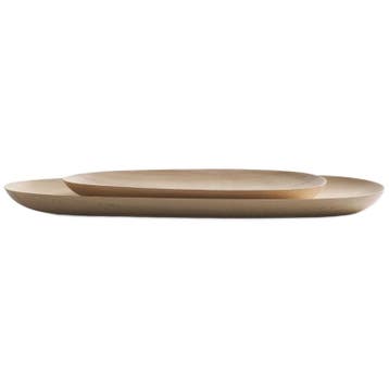 Ethnicraft Thin Oval Boards Set Sycamore - Borden -, Verzenden, Zo goed als nieuw, Overige materialen, Bord(en)