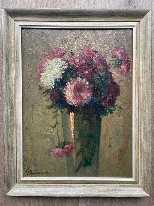 Guillaume (Giel) Eberhard (1879 - 1949) - Bloemen in vaas, Antiquités & Art, Art | Peinture | Classique