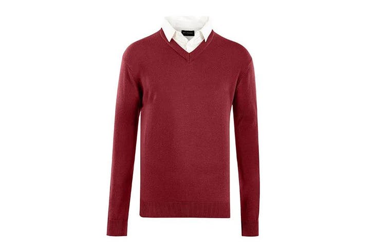 2dekans | Milanoro Herentrui met Kraag – Bordeauxrood – Maat, Kleding | Heren, Overige Herenkleding, Ophalen of Verzenden