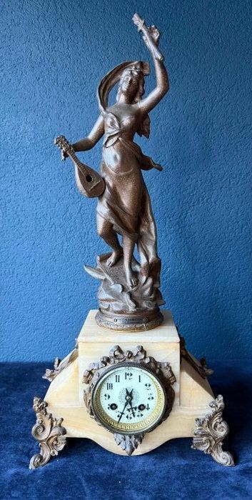 Figurale pendule, Henryk Kossowski (1851 - 1921) - Antiek -