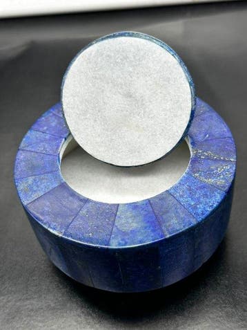 Lapis Lazuli Box Gepolijste - Hoogte: 110 mm - Breedte: 90
