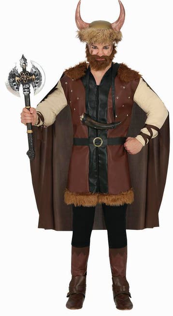 Viking Kostuum Bruin Heren, Verzenden