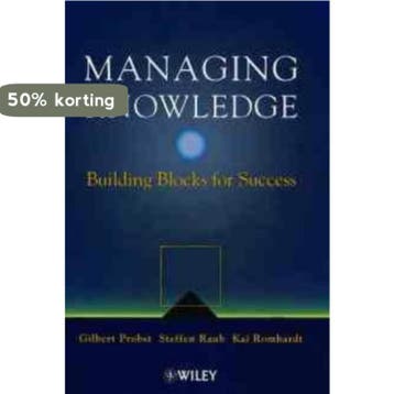 Managing Knowledge 9780471997689 Gilbert J. B. Probst, Verzenden, Gilbert J. B. Probst