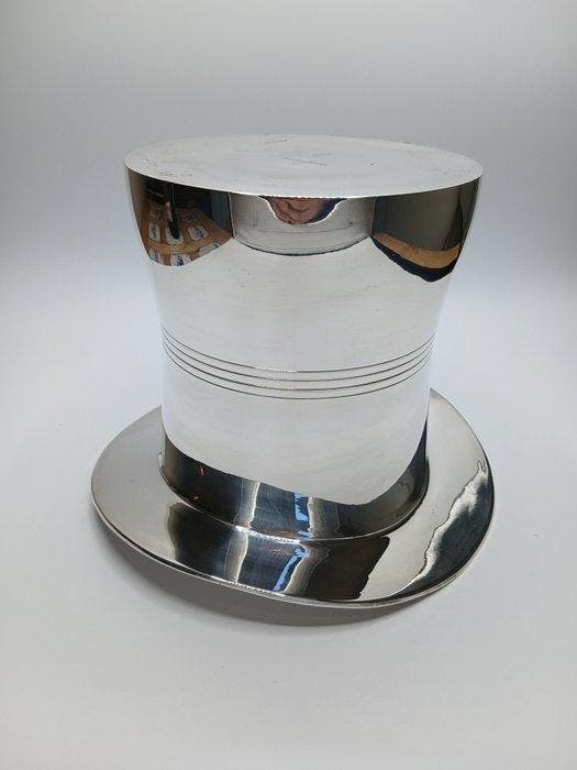 Ralph Lauren - Ijsemmer - Verzilverd - Finley top hat, Antiek en Kunst, Antiek | Meubels | Tafels