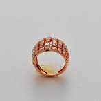 Bague - 14 carats Or rose - 2.82ct. tw. Diamant (Cultivé en