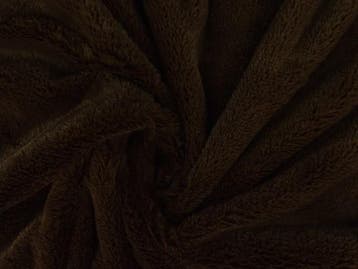 10 meter zachte bont - bruin - Pluche stoffen, Bruin, Verzenden, 120 cm of meer, Polyester