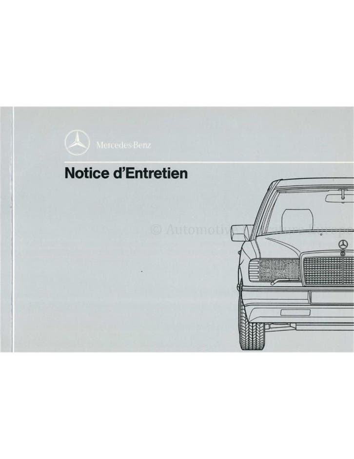 1992 MERCEDES BENZ E KLASSE INSTRUCTIEBOEKJE FRANS, Auto diversen, Handleidingen en Instructieboekjes