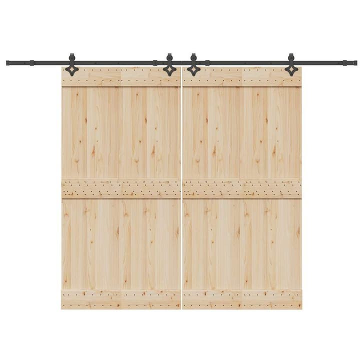vidaXL Doos met onderdelen voor schuifdeur 305 cm staal, Bricolage & Construction, Serrurerie de bâtiment & Dispositif de fermeture