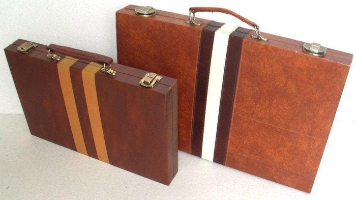 Bordspel - 2 x Backgammon, Antiek en Kunst, Antiek | Speelgoed