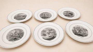 Villeroy & Boch - RARE 6 Assiettes, luxe, Cheval -