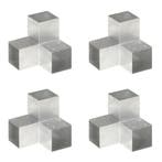 vidaXL Paalverbindingen 4 st Y-vorm 101x101 mm, Verzenden, Nieuw