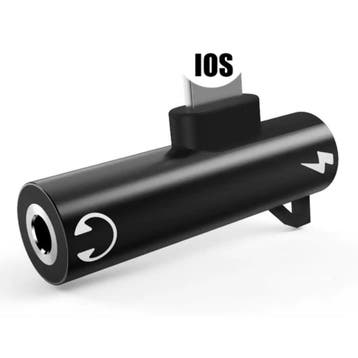 iPhone Lightning Oplader & AUX Splitter - Headphone Audio, Verzenden, Nieuw
