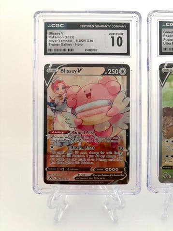 Pokémon - 2 Graded card - Blissey V & Greedent V - CGC 10, Hobby en Vrije tijd, Nieuw