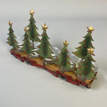 Kaarsenhouder Christmas - Metalen Waxinelichthouder