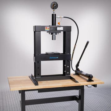 Datona Werkplaatspers 10 ton hydraulisch - Datona - Zwart, Doe-het-zelf en Bouw, Ophalen of Verzenden, Nieuw