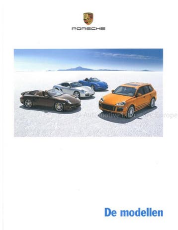 2008 PORSCHE PROGRAMMA BROCHURE NEDERLANDS