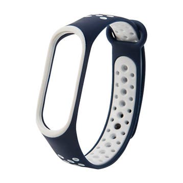 Drphone XM34 - Xaomi Bandje - Voor M3 M4 - Blauw/Wit, Verzenden