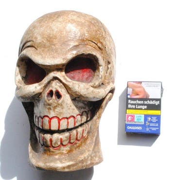 Doodshoofd schedel ritueel Citipati sjamaan staande figuur,
