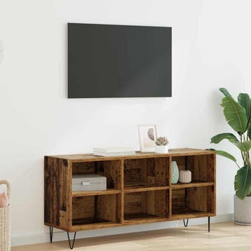 vidaXL TV Kast 103,5 x 30 x 50 cm Oud Hout Bewerkt hout, Verzenden