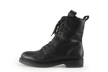 VIA VAI Veterboots in maat 40 Zwart, Kleding | Dames, Verzenden, Zwart, Overige typen, Zo goed als nieuw
