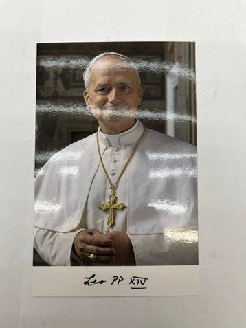 Pape Léon XIV - Chapelet de laudience - Béni et offert par, Antiquités & Art