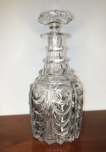 Baccarat - Baccarat – Decanter Service Moulé à Draperies, Antiek en Kunst