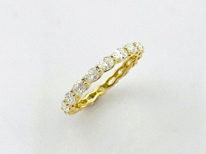 Zonder minimumprijs - Ring - 14 karaat Geel goud - 2.07ct., Bijoux, Sacs & Beauté, Bagues