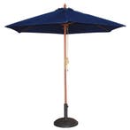 Parasol rond donkerblauw 3 meter Bolero, Verzenden, Nieuw in verpakking
