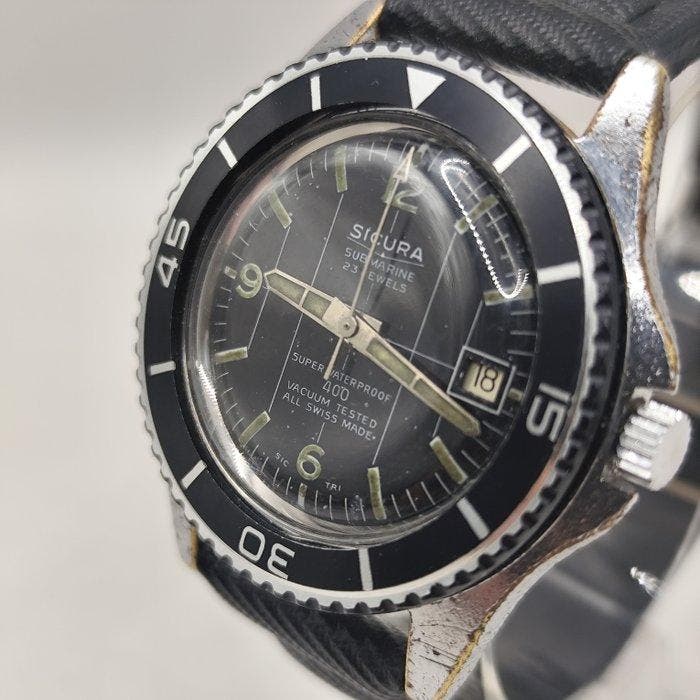 Sicura - Submarine 400 - Zonder minimumprijs - Heren -, Handtassen en Accessoires, Horloges | Heren