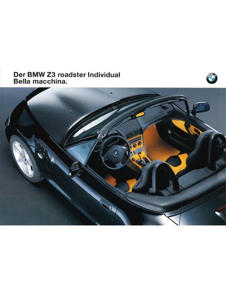 1996 BMW Z3 ROADSTER LEAFLET DUITS, Livres, Autos | Brochures & Magazines, Enlèvement ou Envoi