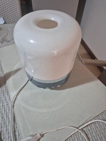 Lampe de table - Plastique, Chrome - Lampe avec radio