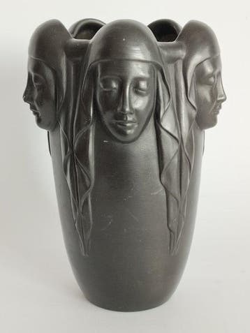 Vaas - Terracotta - Deense Art Nouveau-vaas, Antiek en Kunst
