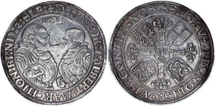 Germany, Brandenburg-Franken Georg und Albrecht 1527-1543, Timbres & Monnaies, Monnaies | Europe | Monnaies non-euro