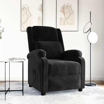 Verstelbare fauteuil fluweel: retour deal, weg = weg, Verzenden, 75 tot 100 cm, Zo goed als nieuw, Stof
