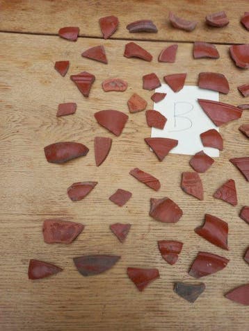 Oud-Romeins lot of different shards from pottery - 5 cm, Antiek en Kunst