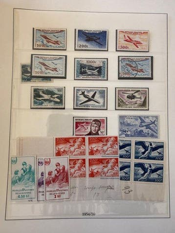France - Lot Fin de catalogue dont PA, taxe.. (PA 27, 29,, Gestempeld