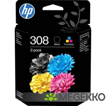 HP 308 originele 2-pack combo, Verzenden