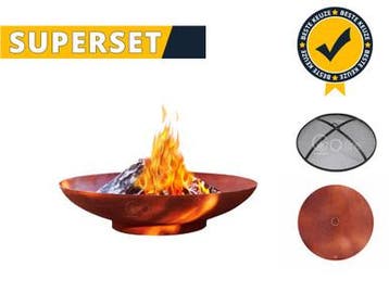 Gofire SUPERSET Soho vuurschaal cortenstaal 100 cm, Verzenden, Nieuw