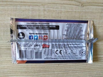 2019 Topps Match Attax UEFA Road to Madrid - 100 Booster, Nieuw