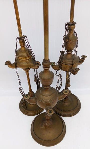 Lamp (3) - Messing - Florentijnse lampen