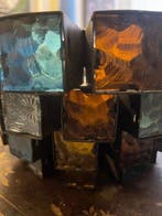 Attributed to Felipe Delfinger - Plafondlamp - Glas-in-lood