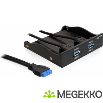 Delock 61896 USB 3.0 voorpaneel 2 poorten met interne, Computers en Software, Verzenden, Nieuw