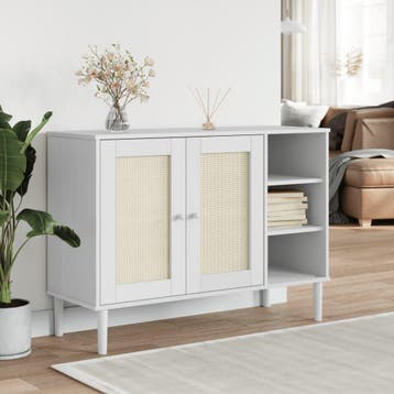 vidaXL Dressoir SENJA 112x40x80 cm rattan look massief, Verzenden, Nieuw