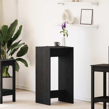 vidaXL Bartafel 51 x 50 x 103,5 cm Bewerkt hout Zwart Eiken, Verzenden
