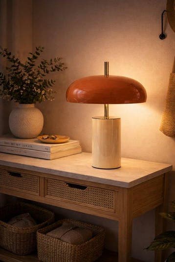 Lampe de table - Métal - Lampe Champignon