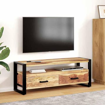 vidaXL Tv-meubel 120x35x45 cm hout met honingkleurige, Huis en Inrichting, Verzenden, Nieuw