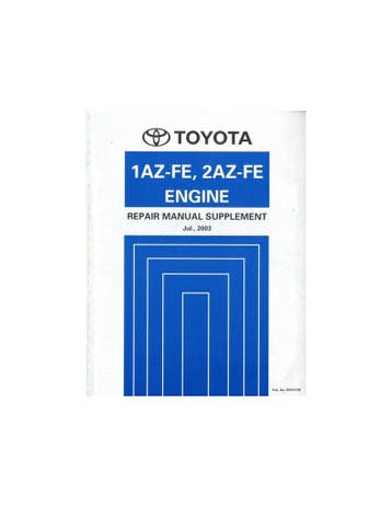 2003 TOYOTA RAV4 1AZ-FE 2AZ-FE MOTOR WERKPLAATSHANDBOEK, Ophalen of Verzenden